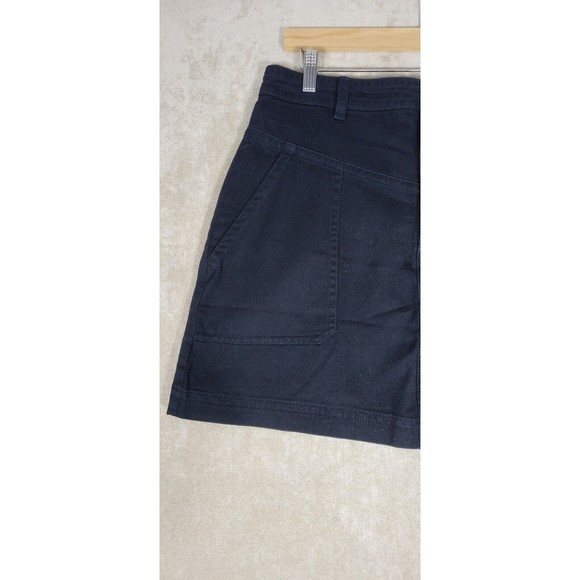 Banana Republic Women's Twill Utility Mini Skirt Black Cotton Size 10 Pocket NWT - Picture 9 of 14